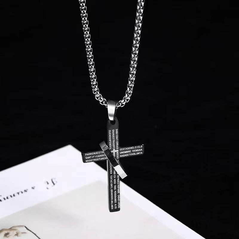 Scripture Ring Cross Necklace
