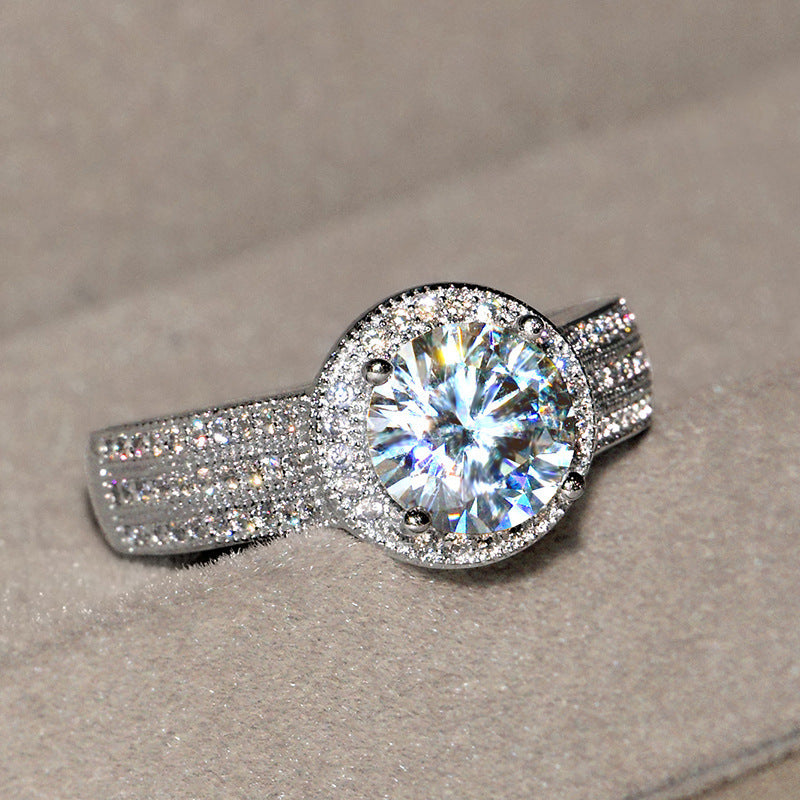 Lotus Diamond Ring for Wedding