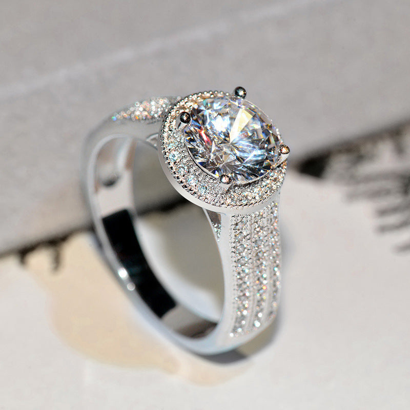 Lotus Diamond Ring for Wedding