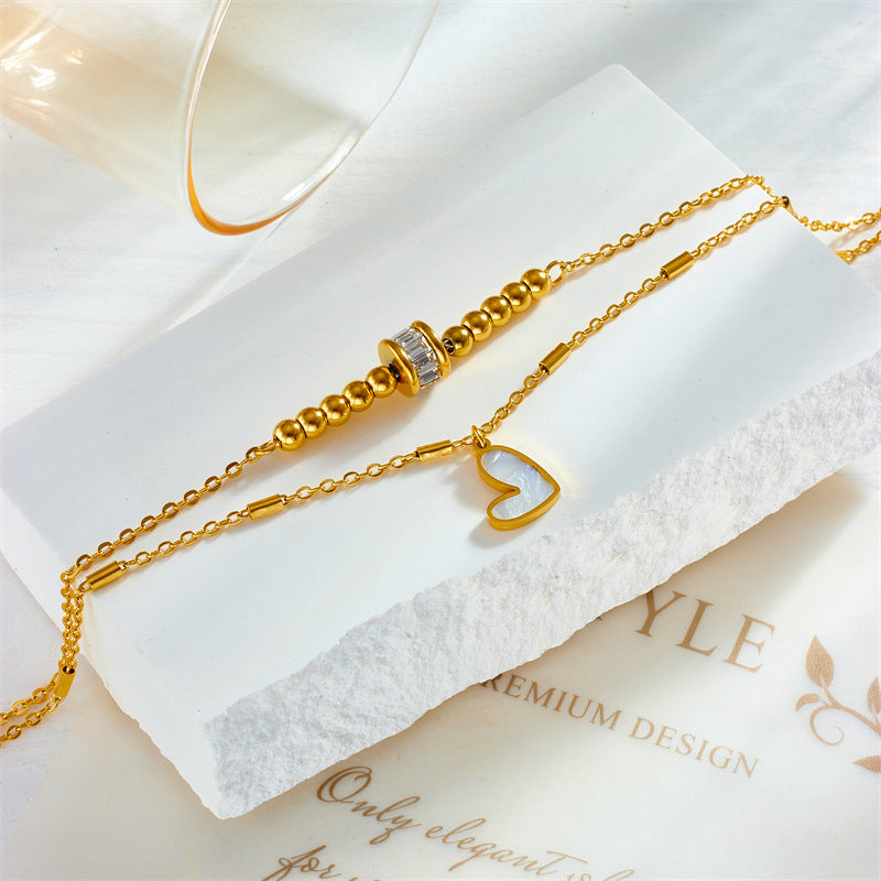 Boho Love Heart Anklet