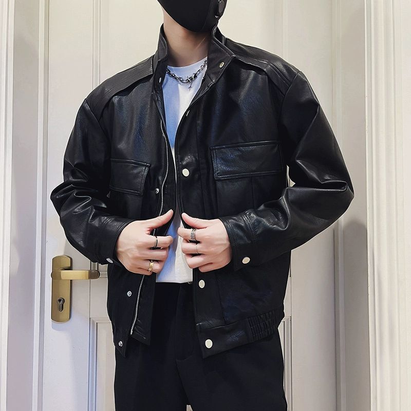 Spring And Autumn Pilot Leather Jacket For Men