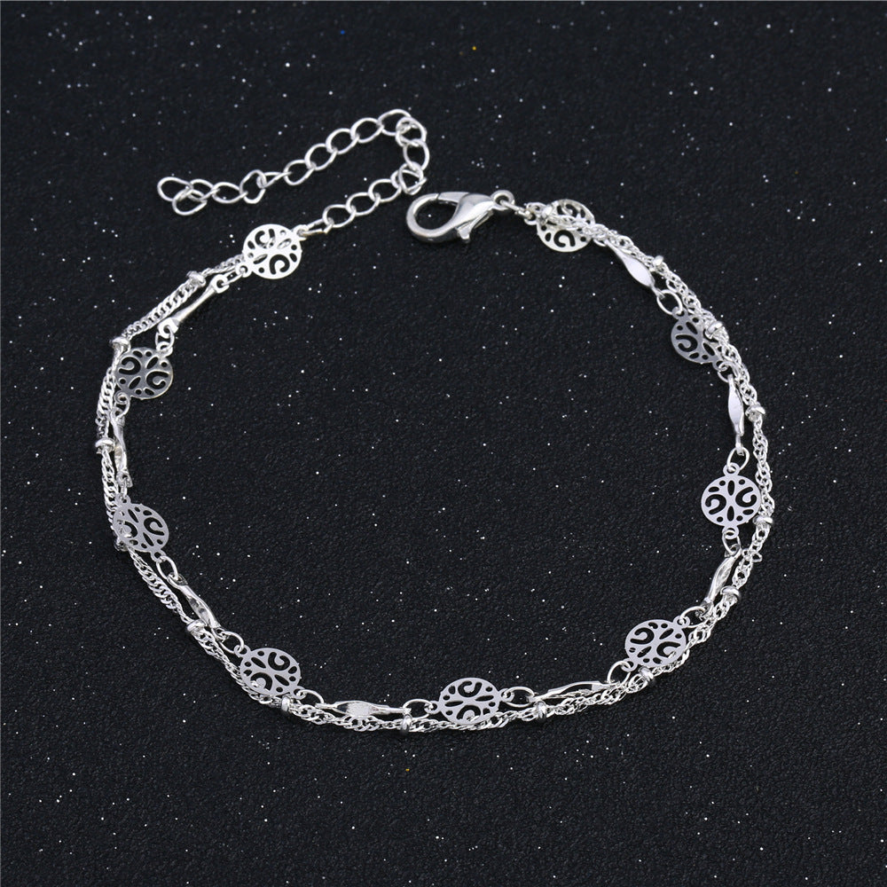 Hollow Anklet Clip Bead