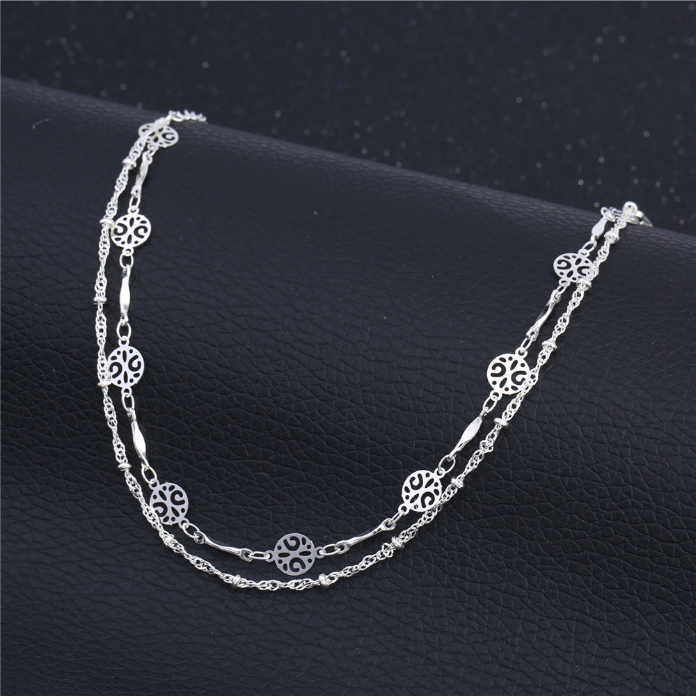 Hollow Anklet Clip Bead