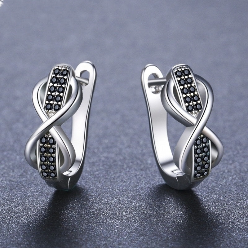 Round Lines Micro Inlaid Zircon Ear Clip