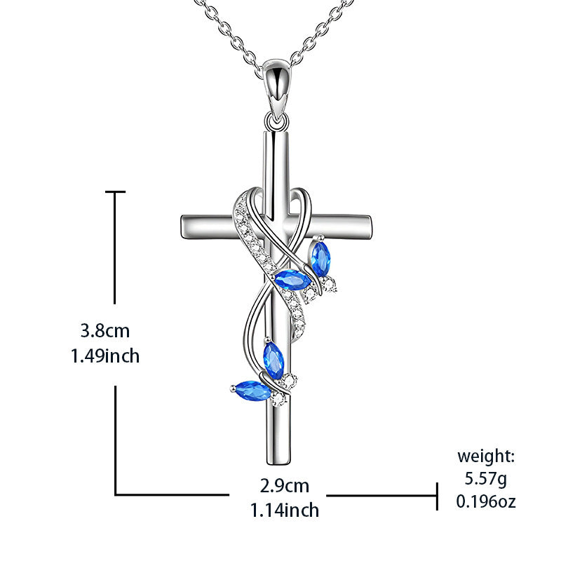 Butterfly Cross Women's Necklace