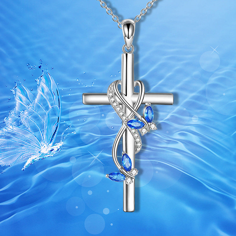 Butterfly Cross Women's Necklace