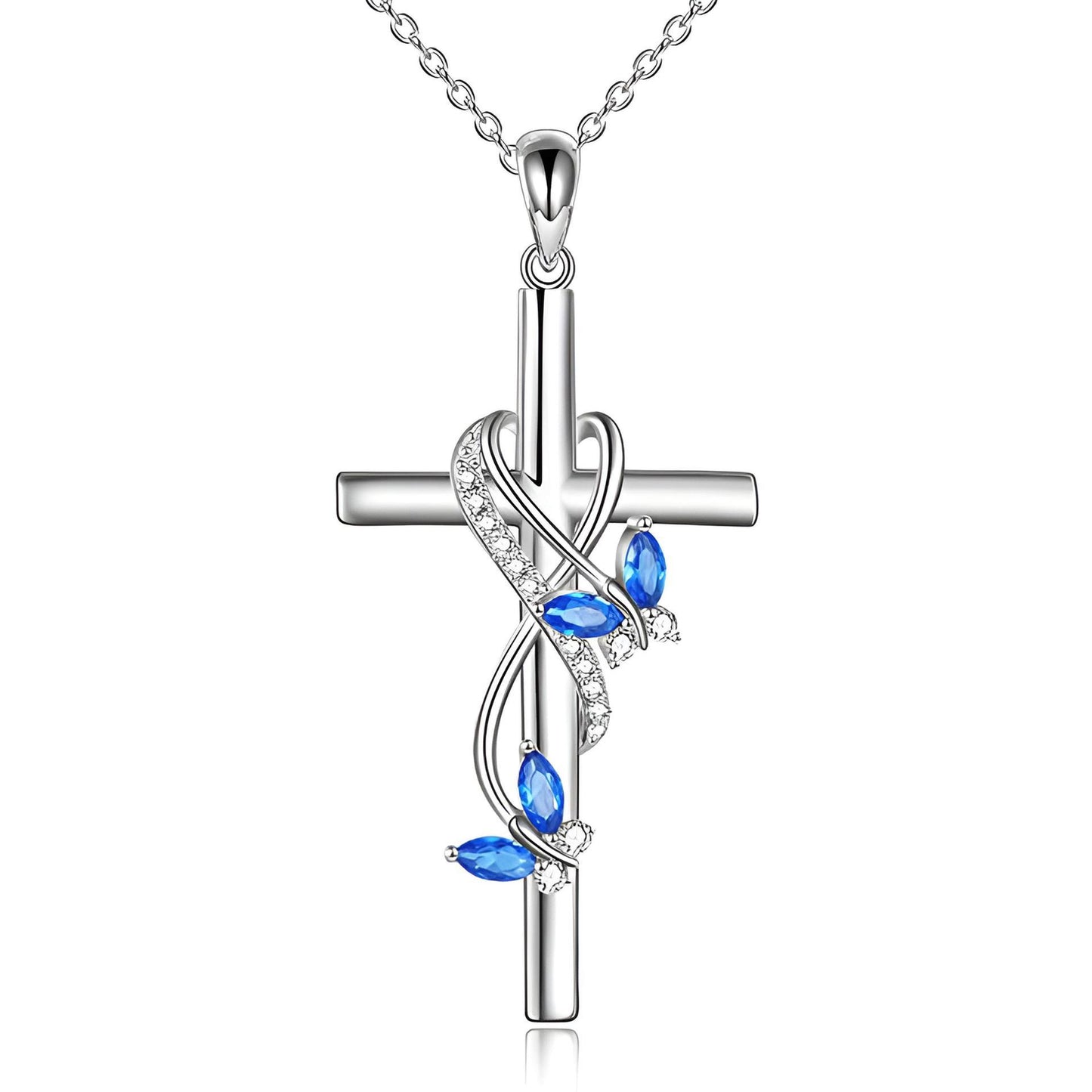 Butterfly Cross Women's Necklace