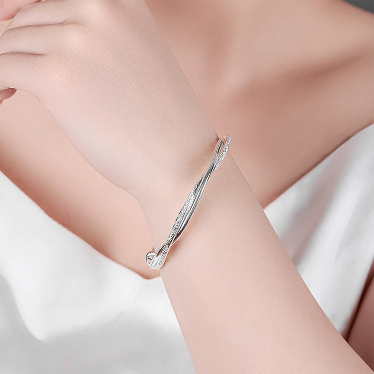 Mobius Silver-plated Bracelet