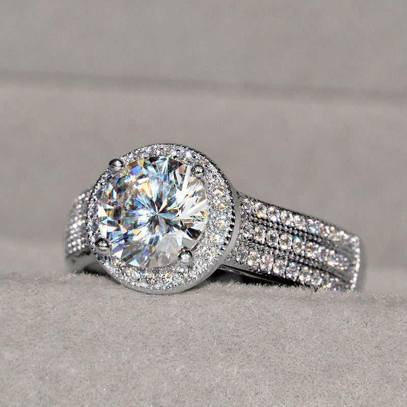 Lotus Diamond Ring for Wedding
