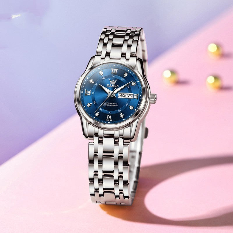 Roman Scale Calendar Watch for Women