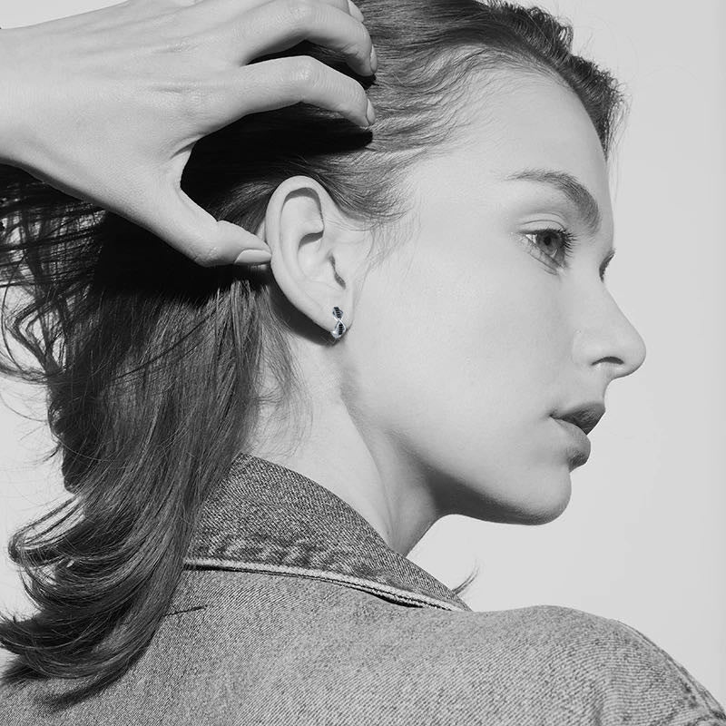 Round Lines Micro Inlaid Zircon Ear Clip