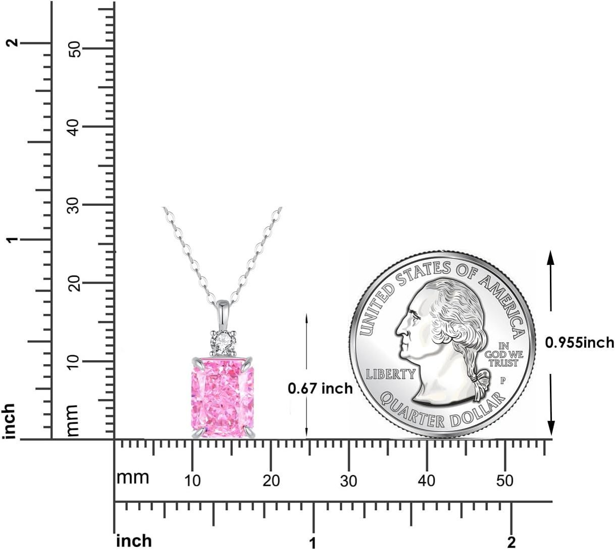 Lab Simulated Diamond Necklace