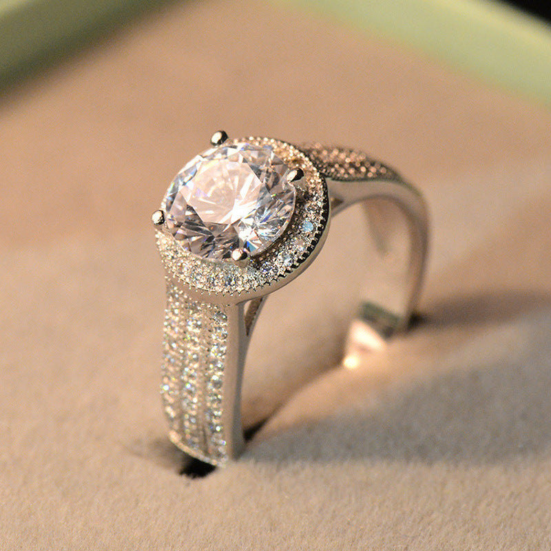 Lotus Diamond Ring for Wedding