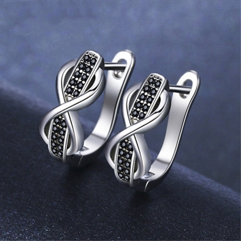 Round Lines Micro Inlaid Zircon Ear Clip