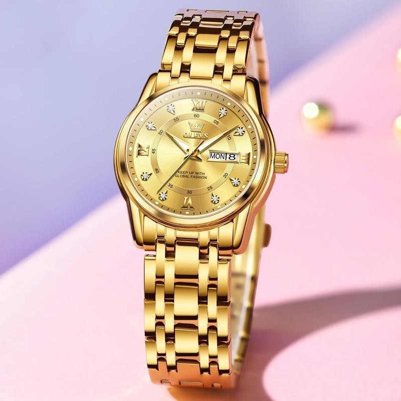 Roman Scale Calendar Watch for Women