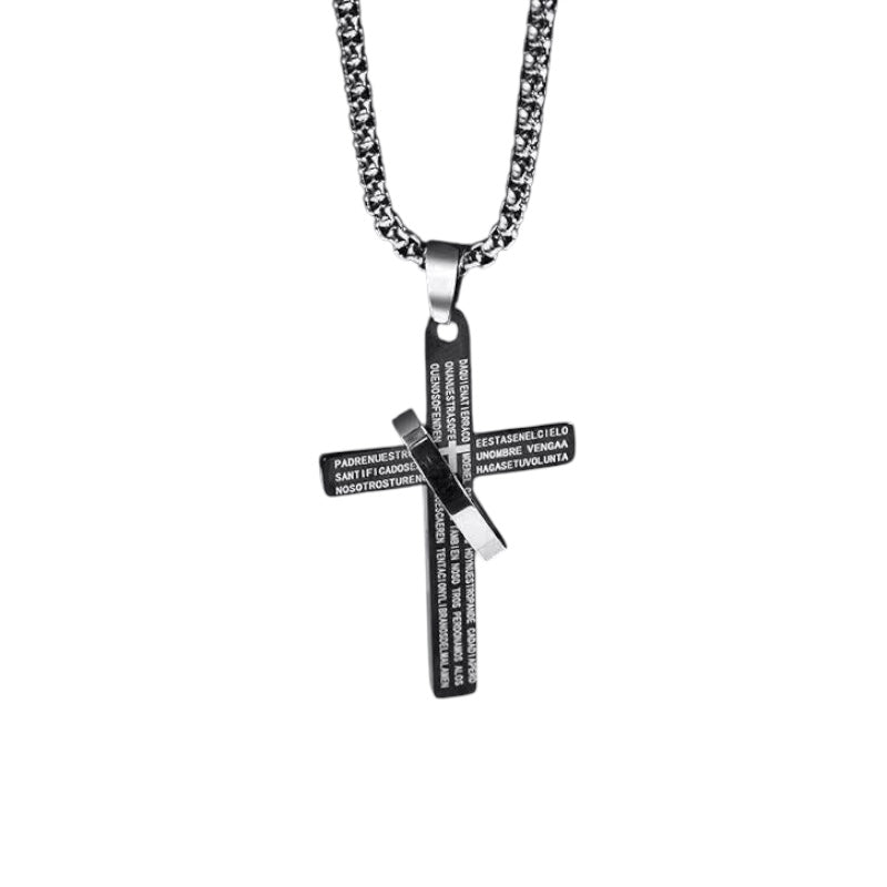 Scripture Ring Cross Necklace