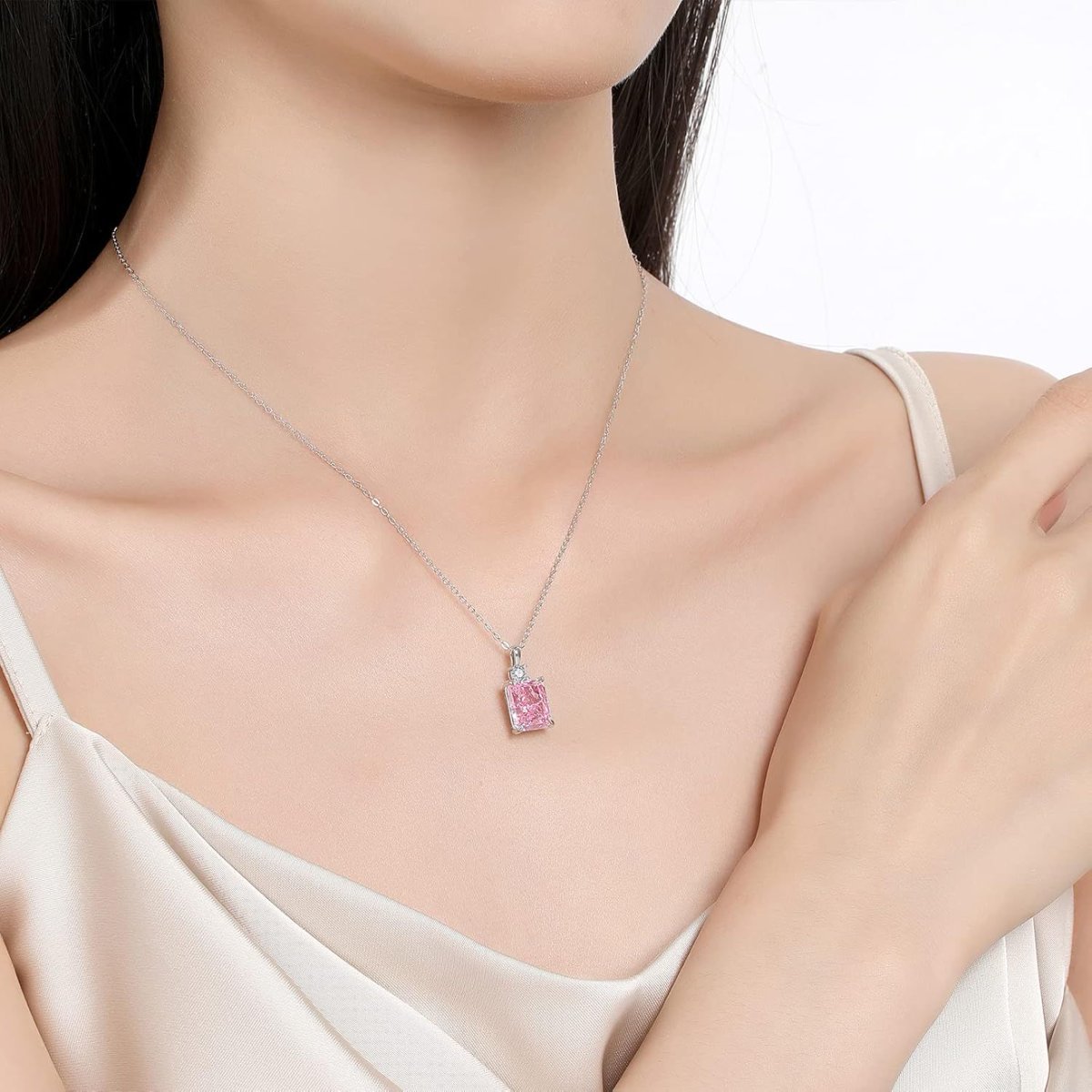 Lab Simulated Diamond Necklace