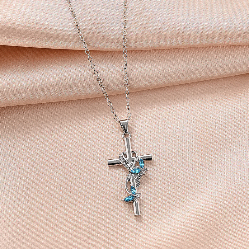 Butterfly Cross Women's Necklace