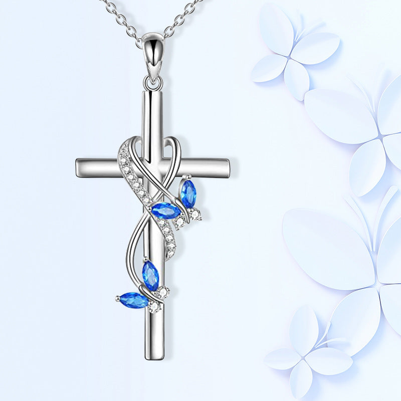 Butterfly Cross Women's Necklace