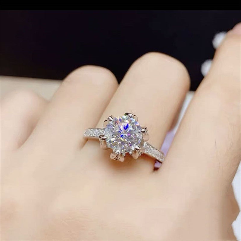 Lotus Diamond Proposal Ring