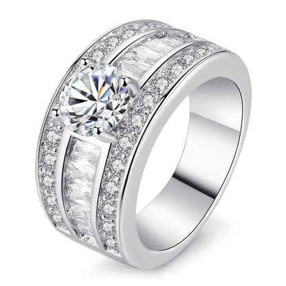 Zircon Claw Heart Arrow Ring