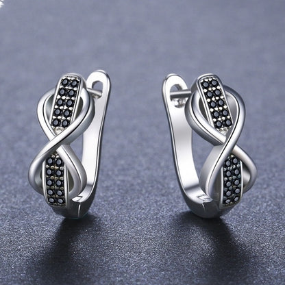 Round Lines Micro Inlaid Zircon Ear Clip