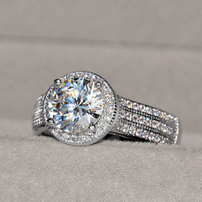 Lotus Diamond Ring for Wedding