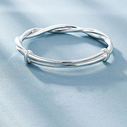 Mobius Silver-plated Bracelet