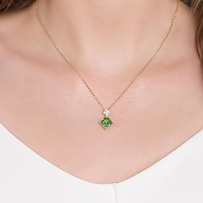 Birthstone Necklace 14K Gold Plated